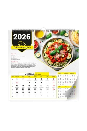 Kalpol.bis Kalendarz �cienny 2026 kulinarny