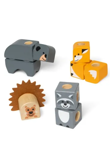 M and D Developmental Toys Mellisa&Doug  Blockables - Drewniane Zwierz�tka 6074895 B/C4