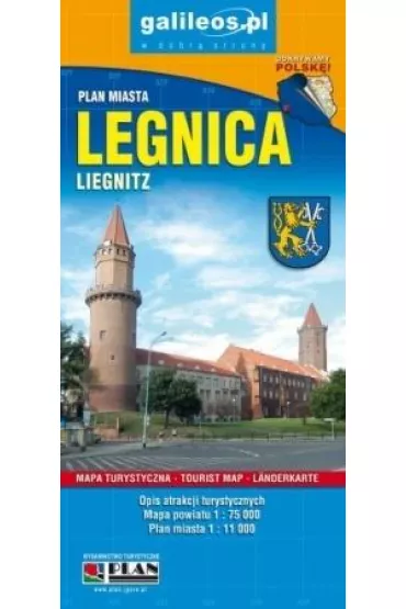 Legnica. Plan miasta w skali 1:11 000