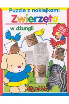 Zwierz�ta w d�ungli Puzzle z naklejkami