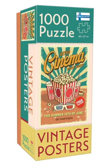 Puzzle 1000 el. Vintage: Retro Cinema Tactic