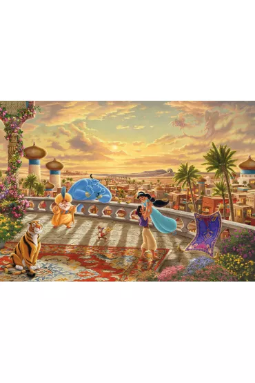 Puzzle 1000 el. PQ Disney: D�asmina i Alady Schmidt - Thomas  Kinkade