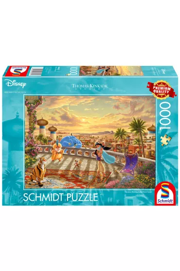 Puzzle 1000 el. PQ Disney: D�asmina i Alady Schmidt - Thomas  Kinkade