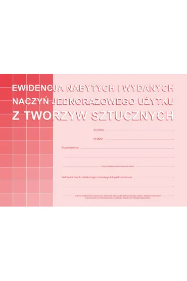 Michalczyk i Prokop Ewidencja nabytych i wydanych naczy�...S-210-3