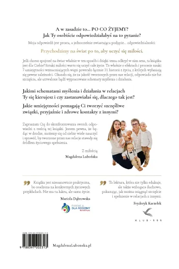 Relacje, jakich pragniesz. 7 umiej�tno�ci wzmacniaj�cych wi�zi. Bli�ej siebie - Magdalena Lubo�ska