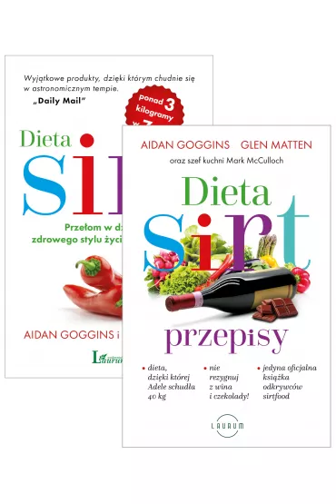 Pakiet: Dieta SIRT. Prze�om w dziedzinie zdrowego stylu �ycia i odchudzania, Dieta SIRT. Przepisy - Glen Matten, Aidan Goggins, Mark  McCulloch