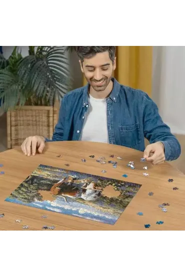 Puzzle 2D 500 el. Krowy d�ugorogie Ravensburger