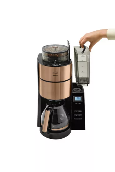 Ekspres przelewowy Melitta AromaFresh RWT Czarny ze stal� nierdzewn� w kolorze miedzianym