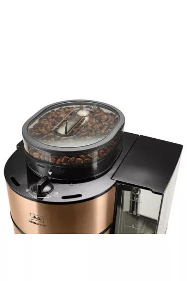 Ekspres przelewowy Melitta AromaFresh RWT Czarny ze stal� nierdzewn� w kolorze miedzianym