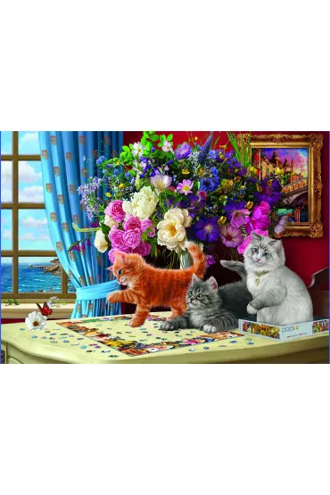 Puzzle 1000 Puzzling Cats by Image World 6000-5914 Eurographics