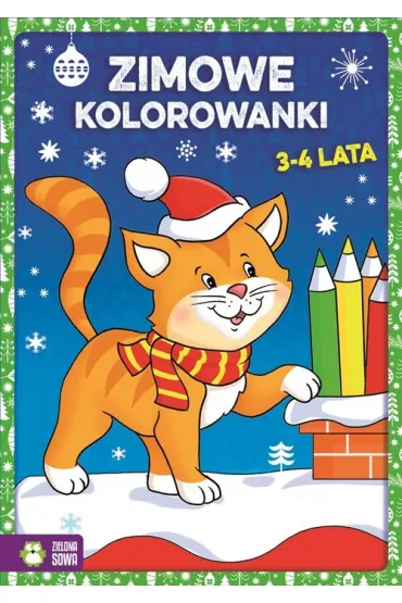 Zimowe kolorowanki 3-4 lat