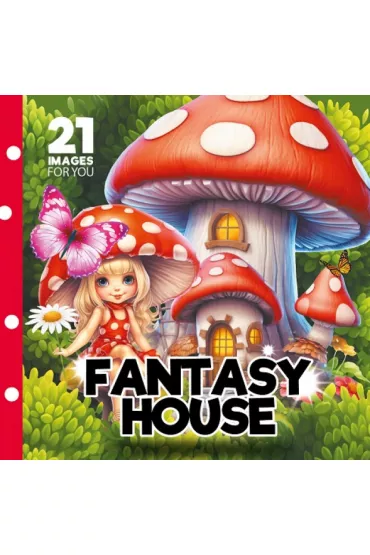 Kolorowanka 160x160 Fantasy house Bajkowe domki
