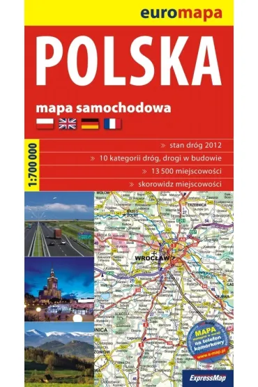 Polska mapa samochodowa