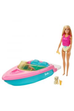 Barbie Motorówka + Lalka GRG30 Mattel