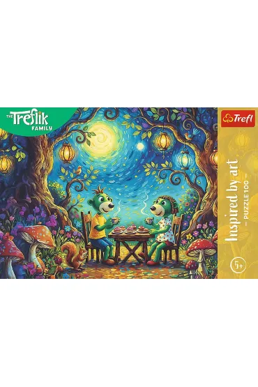Puzzle Spotkanie w kawiarni 100 el. Inspired By Art Rodzina Treflik�w 16561