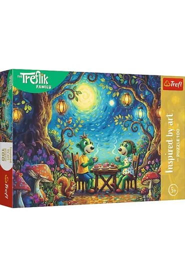 Puzzle Spotkanie w kawiarni 100 el. Inspired By Art Rodzina Treflik�w 16561