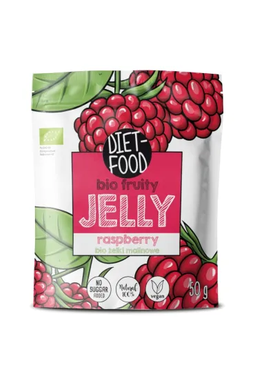 Diet-Food �elki owocowe o smaku maliny 50 g Bio
