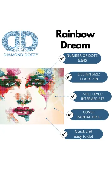 Diamond Dotz Haft diamentowy - Adults Rainbow Dream 40x28cm