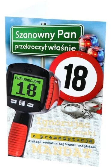 Yeku Karnet Urodziny 18