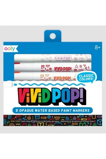 Ooly Markery Akrylowe Vivid Pop! Klasyczne Kolory 8 szt.