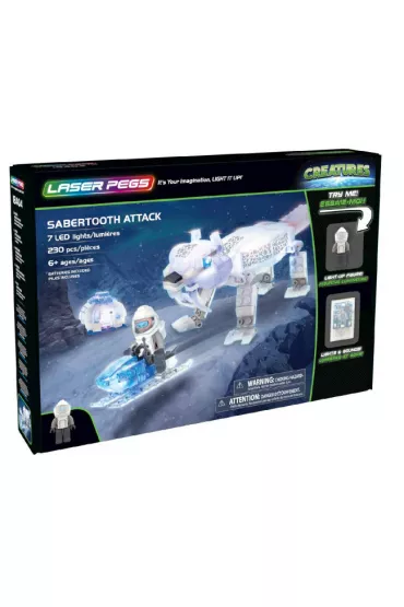 Klocki. Laser Pegs. Sabertooth Attack