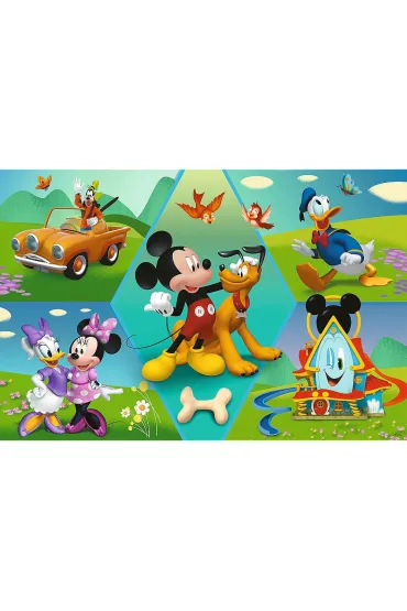 Puzzle 60 el. Super Shape XXL. Myszka Miki Trefl