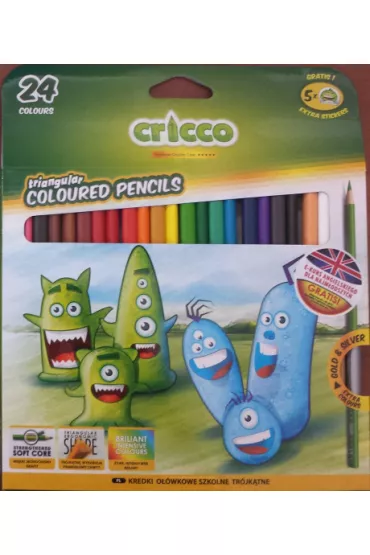 Cricco Kredki tr�jk�tne 24 szt.