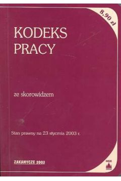 Kodeks pracy A6 ze skorowidzem