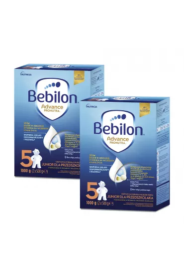 Bebilon 5 Advance Pronutra Junior Formua na bazie mleka dla przedszkolaka Zestaw 2 x 1000 g