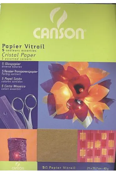Papier witra�owy Canson A4 40g 5ark 5 kolor�w (200992700)