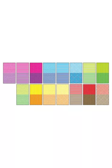 Happy Color Blok z motywami BASIC, A4, 80g, 15 arkuszy, 30 motyw�w 15 kartek