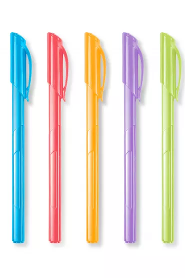 Penmate D�ugopis Flexi TRIO PASTEL mix kolor�w w opakowaniu 50 szt.