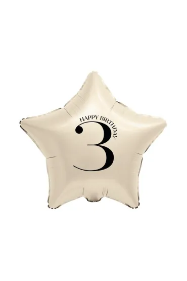 Godan BALON FOL GWIAZDA 3 KREM 44CM GO B/C
