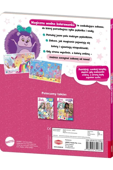 Mattel Barbie Dreamtopia. Magiczna wodna kolorowanka