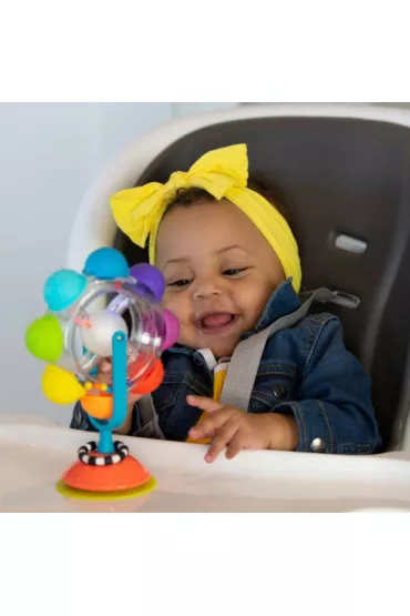 Sassy �wiec�cy ko�owrotek, zabawka sensoryczna, t�czowy, 6 m+