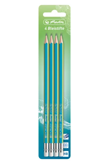 Herlitz O��wek z gumk� HB Greenline 4 szt.