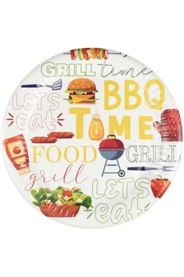 Arpex Talerze papierowe Grill Time 8 szt.