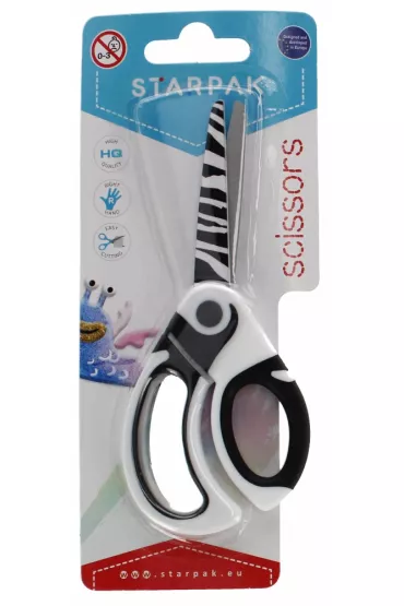 Starpak No�yczki metalowe Zebra 491978 13.5 cm