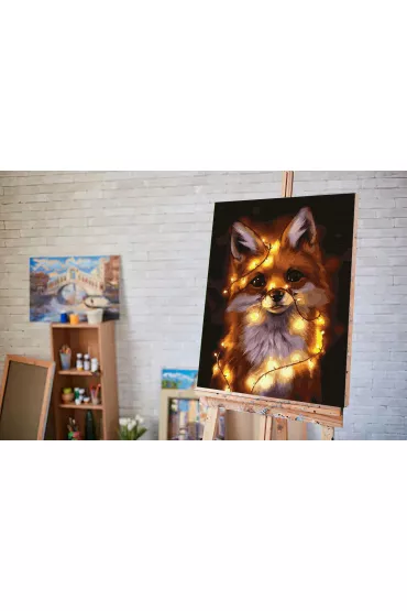 Twoje Hobby Malowanie po numerach - Lis i girlanda 40x50cm
