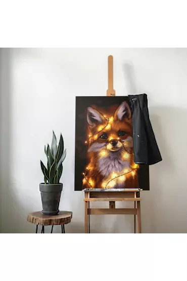 Twoje Hobby Malowanie po numerach - Lis i girlanda 40x50cm