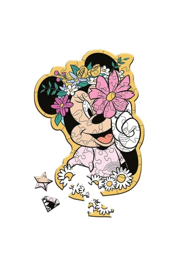 Puzzle drewniane 50 el. W �wiecie Minnie Trefl