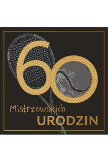 Art Nuvo Karnet kwadrat 60 urodziny m�skie CF-04