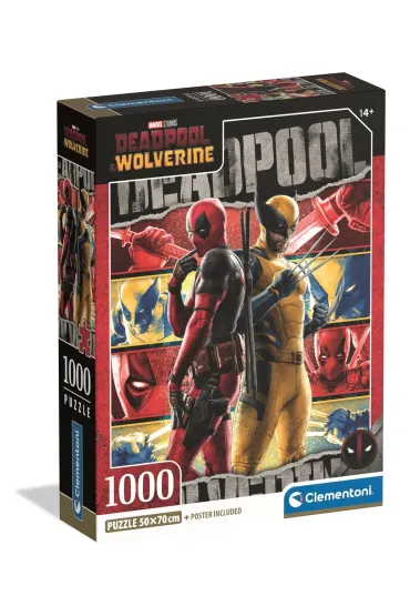 Puzzle 1000 el. Compact Deadpool&Wolverine Clementoni