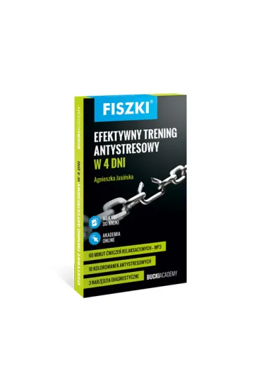 Fiszki. Efektywny trening antystresowy w 4 dni - Agnieszka Jasi�ska