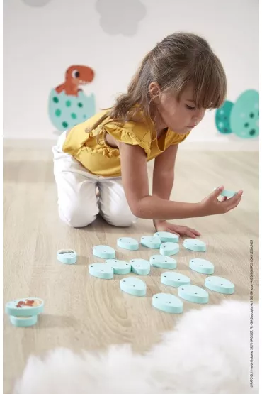 Memory drewniane Dinozaury 20 element�w 2+ Janod