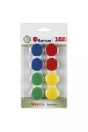 Titanum Magnesy do tablic 25 mm 8 szt.