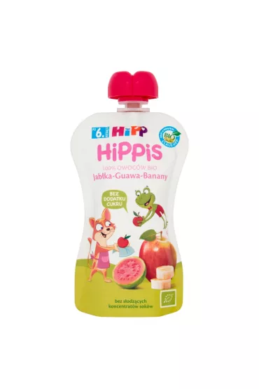 Hipp Mus owocowy Jabka-Guawa-Banany po 6. miesicu 100 g Bio
