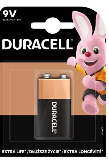 Bateria LR61 Duracell extra life 9V B/C DURACELL LR61 9V DU