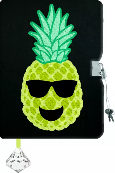 St. Majewski Pami�tnik z k��dk� W�ochacz & Cekiny A5 Pineapple 96 kartek