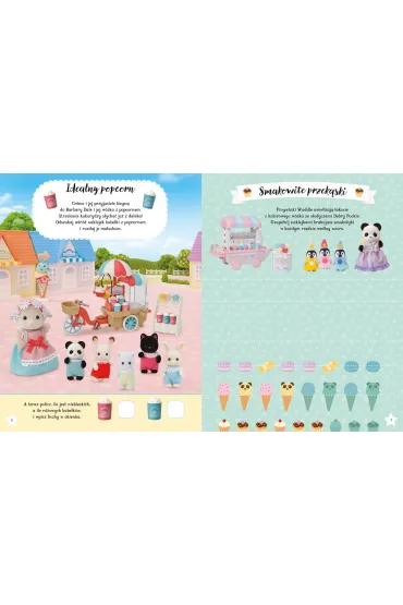Sylvanian Families. Dzie� w Parku Rozrywki Sylvanian. Ksi��ka z naklejkami